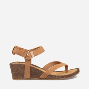 Teva Mahonia Wedge Thong Damen Sandalen Braun (Österreich)